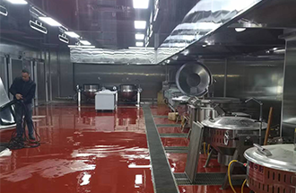 2024年10月5日，志遠凈化工程項目進度-泰山玻璃纖維（太原）有限公司職工餐廳裝飾裝修施工項目